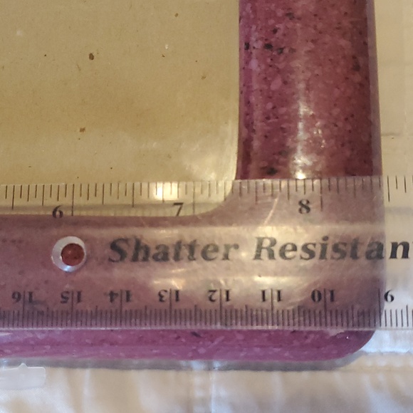 Ceramic Frame Weston Picture Frame Marble Look Speckled Maroon Pink Black - Picture 6 of 7